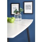 Marco étkezőasztal – fehér márvány / fekete