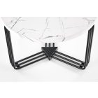 Antica M dohányzóasztal – fehér márvány / fekete