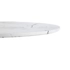 Denver kerek étkezőasztal – fehér márvány / fehér