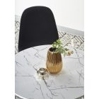 Denver kerek étkezőasztal – fehér márvány / fehér