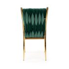 K436 szék – zöld / arany