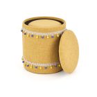 Grado tárolós puff szett (2 db) – sárga