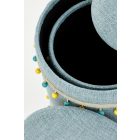 Grado tárolós puff szett (2 db) – világoskék