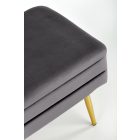Velva tárolós pad – szürke / arany