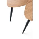 Nicea 2 dohányzóasztal (2 db-os szett) – arany tölgy / fekete