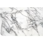 Brodway kerek étkezőasztal – fehér márvány / fekete