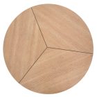 Karida dohányzóasztal – természetes tölgy / fekete