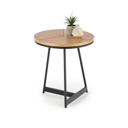 Karida dohányzóasztal – természetes tölgy / fekete