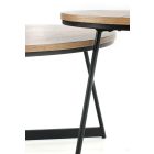 Karida dohányzóasztal – természetes tölgy / fekete