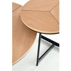 Karida dohányzóasztal – természetes tölgy / fekete