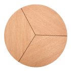 Karida dohányzóasztal – természetes tölgy / fekete