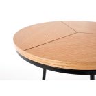 Karida dohányzóasztal – természetes tölgy / fekete