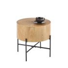 Brooklyn S dohányzóasztal – természetes tölgy / fekete