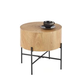 Brooklyn S dohányzóasztal – természetes tölgy / fekete