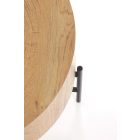 Brooklyn S dohányzóasztal – természetes tölgy / fekete