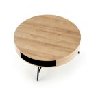 Camila dohányzóasztal – arany tölgy / fekete