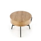 Carolina dohányzóasztal – arany tölgy / fekete