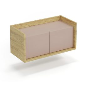 Mobius 2D alsó szekrény – hikora tölgy / rózsaszín