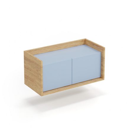 MOBIUS elemes két ajtós alacsony szekrény - kék