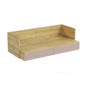 Mobius Biurko 2S íróasztal – hikora tölgy / rózsaszín