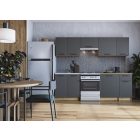 Daria 240 cm-es blokk konyha – antracit / craft tölgy