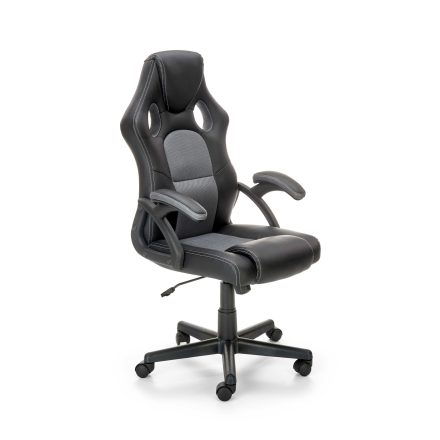 BERKEL gaming forgószék, billenő mechanika, szín: fekete/szürke