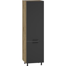   VENTO DL-60/214 magas kamra szekrény, szín: antracit/craft tölgy