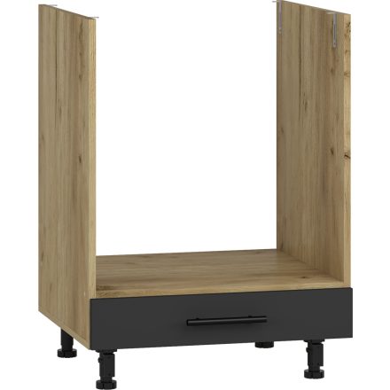 VENTO DP-60/82 alsó szekrény sütőnek, szín: antracit/craft tölgy