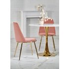 Casemiro kerek étkezőasztal – fehér márvány / arany