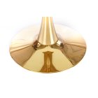 Casemiro kerek étkezőasztal – fehér márvány / arany