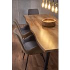 Dickson bővíthető étkezőasztal – natúr tölgy / fekete