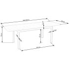 Florian bővíthető étkezőasztal – fehér