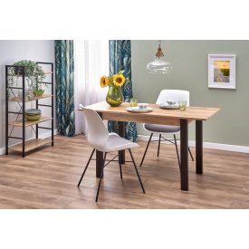 Gino bővíthető étkezőasztal – wotan tölgy / fekete