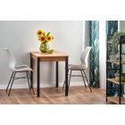 Gino bővíthető étkezőasztal – wotan tölgy / fekete