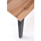 Gino bővíthető étkezőasztal – wotan tölgy / fekete