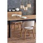 Florian bővíthető étkezőasztal – artisan tölgy / fekete