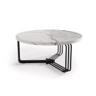 ANTICA dohányzóasztal, szín: fehér márvány/fekete