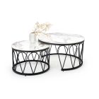 Formosa dohányzóasztal (2 db-os szett) – fehér márvány