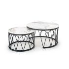 Formosa dohányzóasztal (2 db-os szett) – fehér márvány