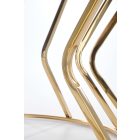 Afina dohányzóasztal – üveg / arany