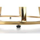 Afina S dohányzóasztal – üveg / arany