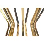 Afina S dohányzóasztal – üveg / arany