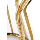 Afina S dohányzóasztal – üveg / arany