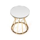 Afina S dohányzóasztal – üveg / arany