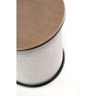 Pampa dohányzóasztal 2 puffal – craft tölgy / matt fekete