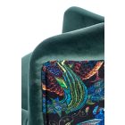 Pagoni pihenőfotel – sötétzöld / mintás