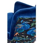 Pagoni pihenőfotel – sötétkék / mintás