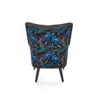 Pagoni pihenőfotel – fekete / mintás