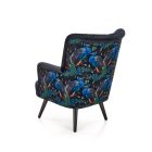 Pagoni pihenőfotel – fekete / mintás