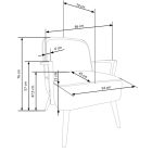 Pastore pihenőfotel – bézs / dió
